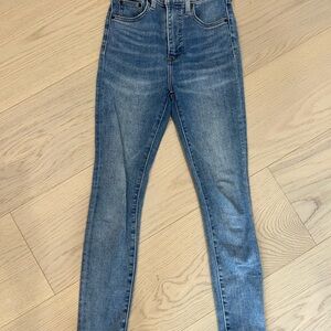 Denim Forum Women's Skinny Jeans in Classic Blue